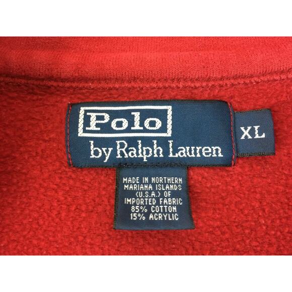 Ralph Lauren 1/4 Zip Sweatshirt Mens XL - Picture 4 of 4